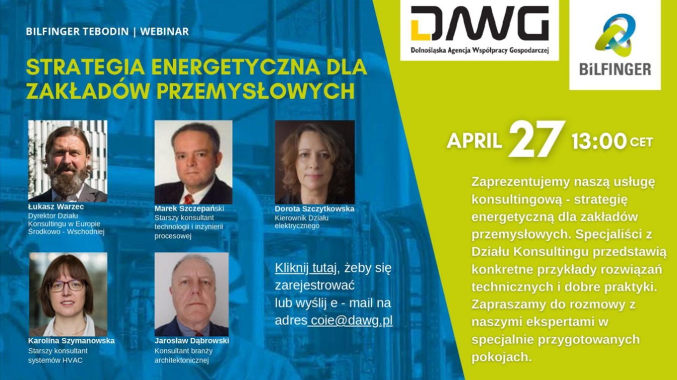 Webinar „Strategia energetyczna dla zakładów przemysłowych”